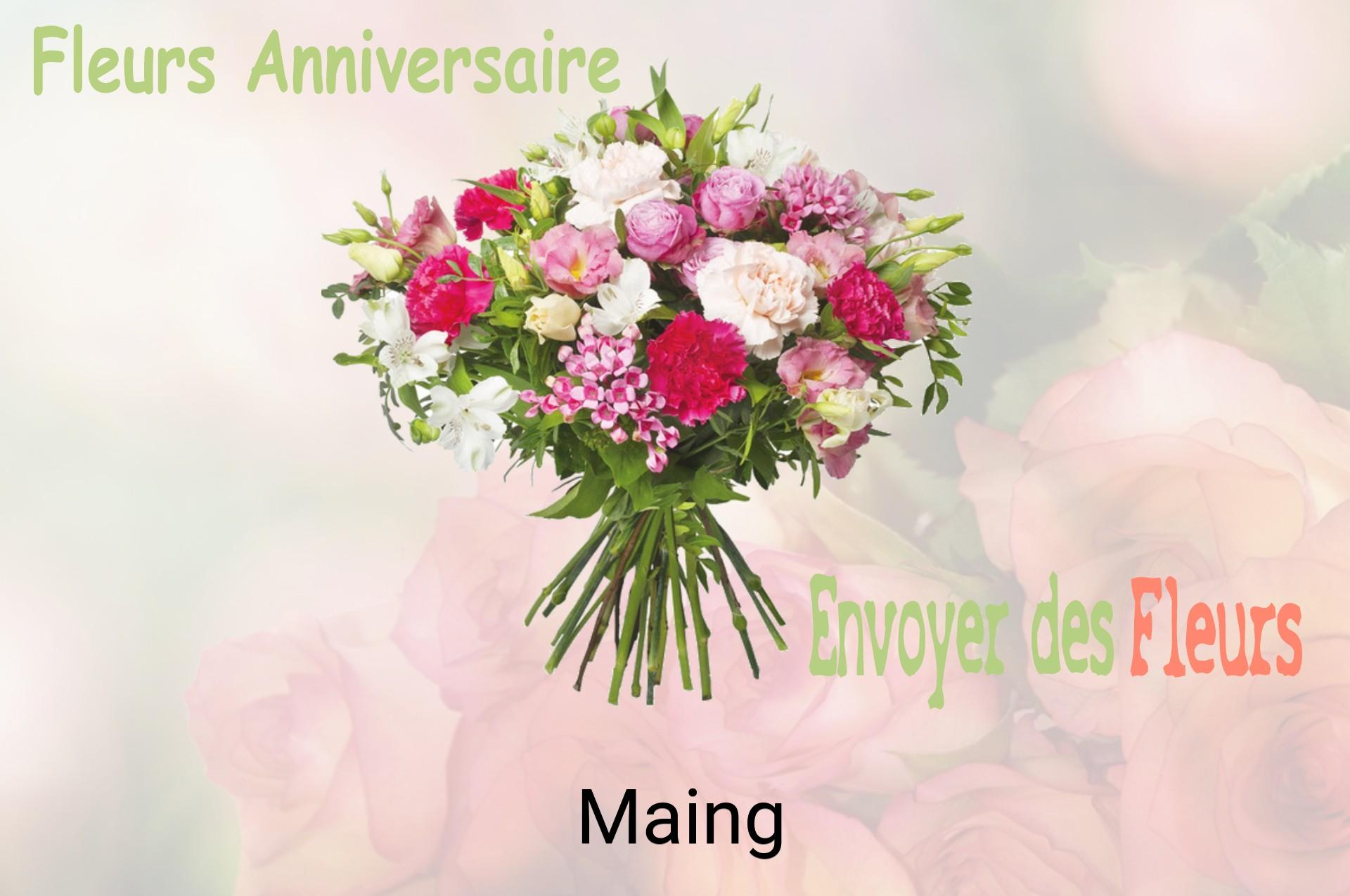 Bouquet de fleurs d’anniversaire livré à Maing