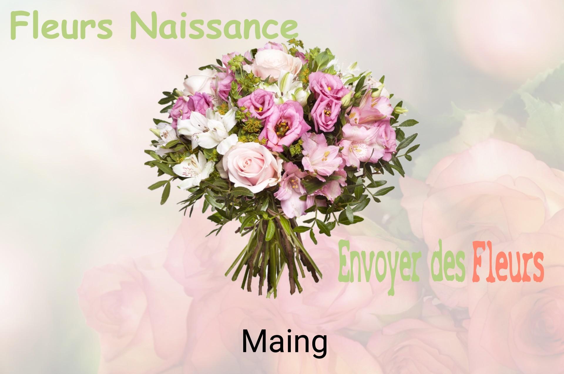 Bouquet de fleurs de naissance livré à Maing